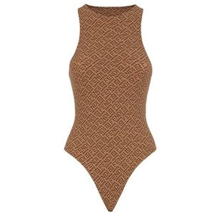 FENDI x SKIMS - High Neck Bodysuit -  Color: California SZ: XL & 2X